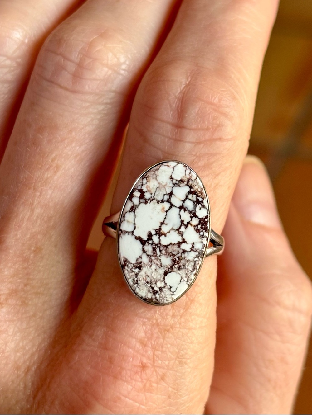 Wild Horse Jasper Crystal Ring - Arizona Desert Beauty size 8